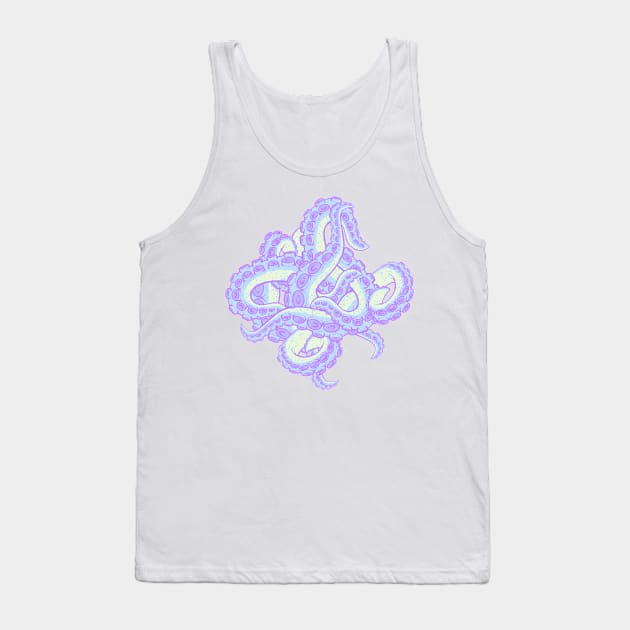 Pastel Tentacle Mess Tank Top by Spazzy Newton